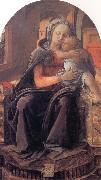 Fra Filippo Lippi Madonna and Child Enthroned Germany oil painting artist